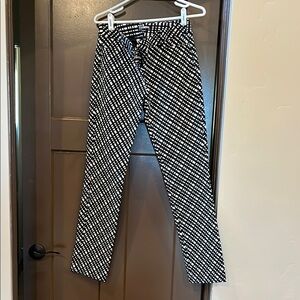 Express Monochrome Geometric Pants